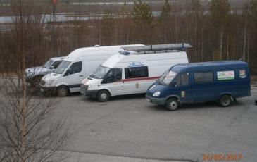 Прибыли четыре автомобиля от Нижневартовского центра «ЭКОСПАС» - филиал АО «ЦАСЭО»